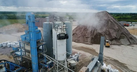 Cement factory Stock Footage 92525044