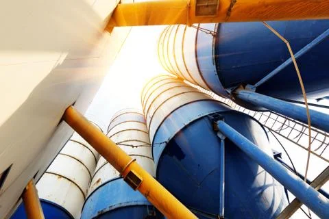 Cement factory Stock Photos