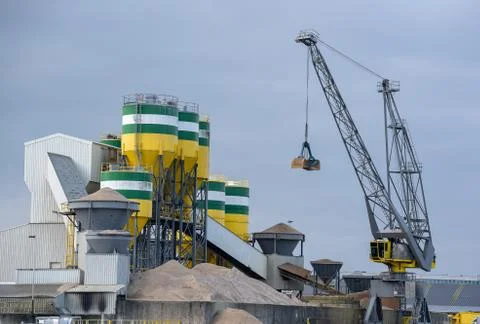 Cement factory Stock Photos