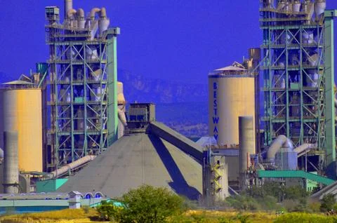 Cement factory 库存照片