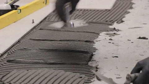 Cement glue, nice comb Stock Footage 111866160