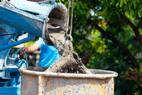 Cement for home builder Stock Photos