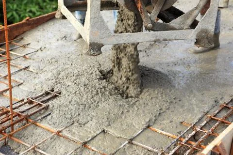 Cement for home builder Stock Photos