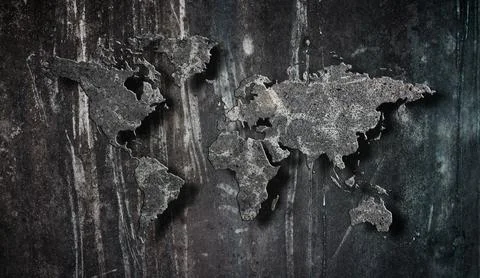 Cement Map Stock Photos