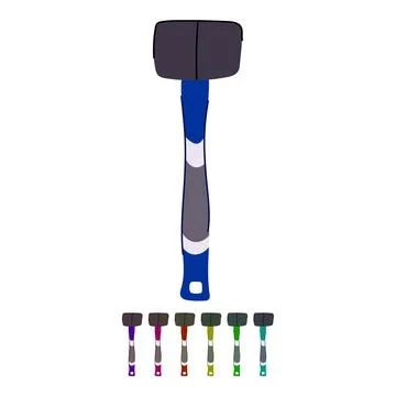 Cement mason s hammer vector cartoon graphic Stock Illustration