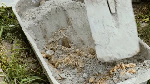 Cement mix in the pelvis Stock Footage 79411599