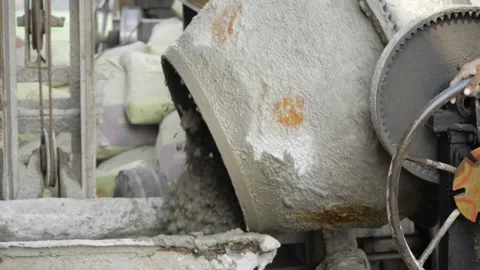 Cement Mixer in Action  A StepbyStep Visual Journey Stock Footage 327537469
