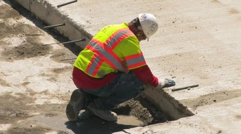 Cement Mixer Stock Footage 320398