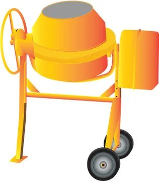 Cement Mixer Stock Illustration