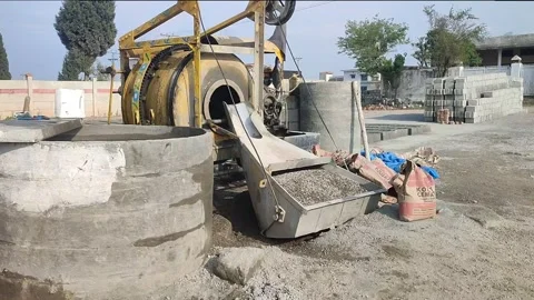 Cement mixer machine 動画素材 237132706