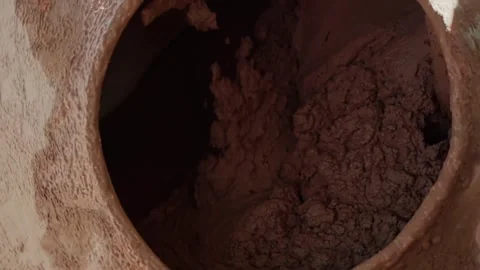 Cement mixer machine mixing concrete solution for construction Stock Footage 342111529