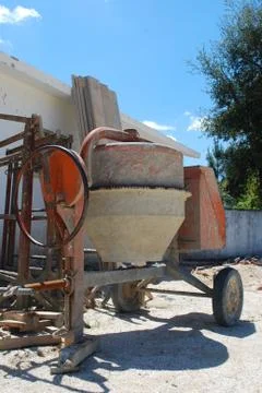 Cement mixer Stock Photos