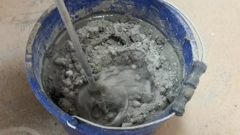 Cement Mixing Process Stock Footage 310821567