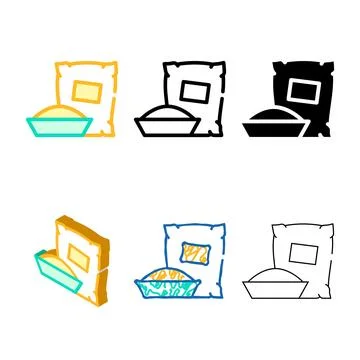 Cement or plaster color icon vector multistyle Stock Illustration