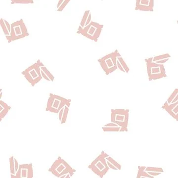 Cement or plaster glyph vector seamless pattern Stock Illustration