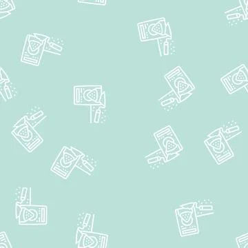 Cement package line seamless pattern 스톡 일러스트