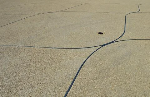 Cement pattern on the city square in Antibes Stock-Fotos