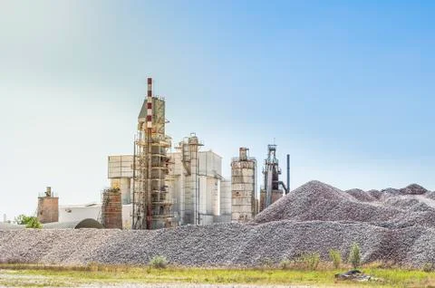 Cement plant Stock Photos