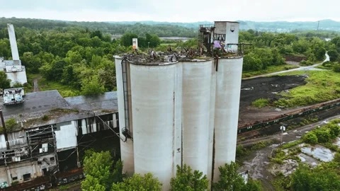 Cement Plant - Syracuse, NY Vídeos de archivo 336330256