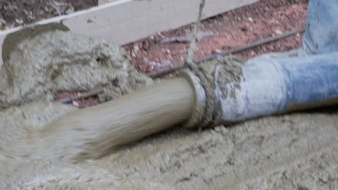 Cement Pump Stock Footage 123396934