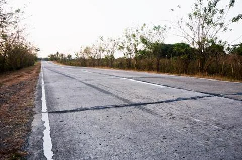 Cement road Stock Photos