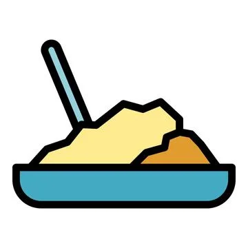 Cement sand construction icon vector flat Stock Illustration
