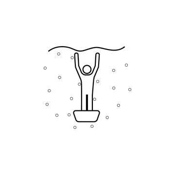 Cement shoes icon. Elements of human deaths icon. Premium quality graphic design Illustrazione stock