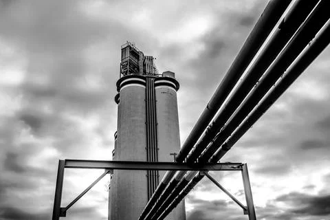 Cement silos 写真素材