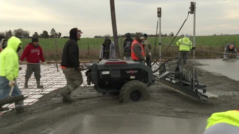 Cement smoothing Stock Footage 158167057