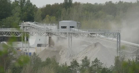 Cement Is Strewed Dust Tubes of Cement Factory Ecology Environmental Pollution Stock Footage 54806451