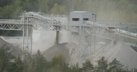 Cement Is Strewed Dust Tubes of Cement Factory Ecology Environmental Pollution Vidéo 54806494