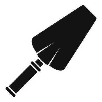 Cement trowel icon, simple style Stock Illustration