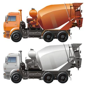 Cement truck Stock Illustration