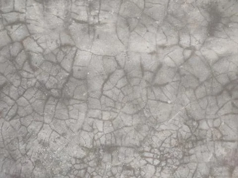 The cement wall background is bright gray and black with a few cracks on th.. Foto stock