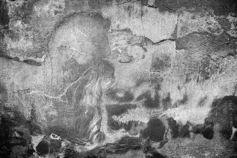 Cement wall with humidity Stock Photos