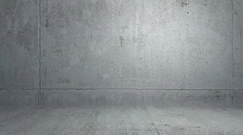 Cement Wall Pattern - Grunge Concrete Textured Background Stock Illustration