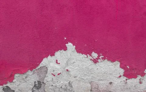 Cement wall with peeling paint Stock Photos