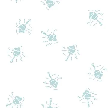 Cement wall plaster glyph seamless pattern Stock Illustration