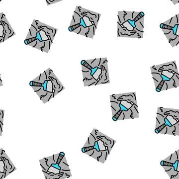 Cement wall plaster vector seamless pattern Illustrazione stock