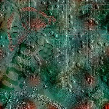 Cement wall with relief pattern with words and letters. Stock Photos