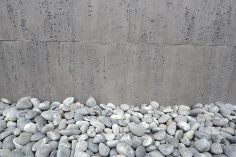 Cement wall texture background with peeling white paint. Stock Photos