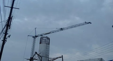 Cemented bridge construction work. Stock Photos