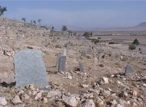 Cementery in Afghanistan 2002 Stock Footage 160124282