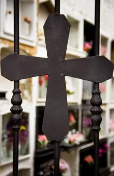 Cementery door Stock Photos