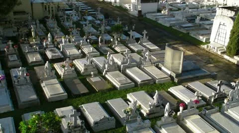 Cementery - graveyard 2 Stock Footage 8979613