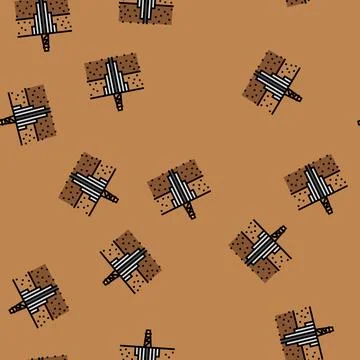Cementing operation petroleum engineer vector seamless pattern イラスト素材