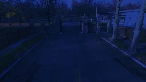 Cemetary dark Stock-Footage 115555089