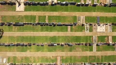 Cemetary drone 4k Stock Footage 262295796