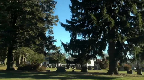 Cemetary Stock Footage 33666881