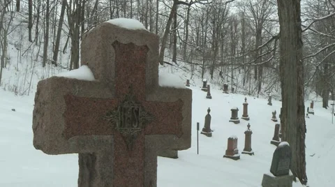 Cemetery 11 Stock Footage
